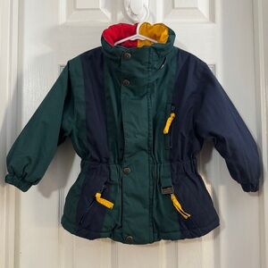 Vintage Rothschild Baby Boy Jacket Green & Blue with Yellow Accents